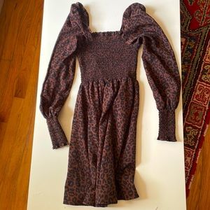 BP leopard dress xs